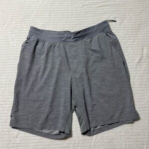 lululemon athletica Men's Heathered Gray Athletic Shorts size XL